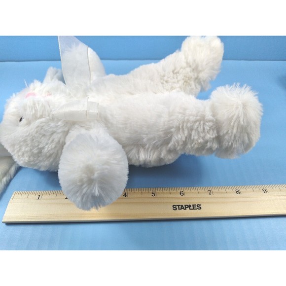 Animal Adventure Victorian White Easter Rabbit Plush 8" Bunny Stuffed Animal Toy - Picture 4 of 6